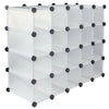 16/20/24 CUBE UNIT INTERLOCKING SHOE STORAGE ORGANIZER RACK DISPLAY STAND BOXES