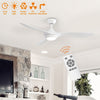 Large 52" Ceiling Fan with 3 Color Light Remote Control 6 Speed Level Reversible