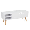 Wooden Coffee Table Lift Top Living Room Reception Table w/ Storage Compartment