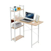 Computer Desk PC Table Study Unit Home Office Workstation Corner with Shelves UK