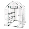 Greenhouse 143x143x195cm PE Garden Plant Grow Green House with Shelves Outdoor