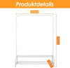 Heavy Duty Clothes Rail Metal Garment Hanging Stand Shoe Rack Home Storage Shelf