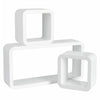 Set Of 3 Modern Elegant Floating Wall Shelves Retro Wall Mount Shelving Units UK