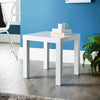 Oak Clean & White Finish Small Croft Bedside Table Decor Living Room End Tables