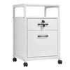 Lockable Filing Cabinet Printer Stand Rolling Home Office File Storage Drawer