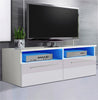 Modern 100cm TV Unit Stand Cabinet High Gloss Doors & Matt Body With Led Lights