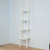 Leaning Bookcase Bookshelf Corner Ladder Shelves Storage Display Shelving Unit