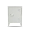 Metal Locker Storage Cabinet Next to Sofa / Bed Bedside Cabinet Standing Locker