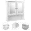 Bathroom Wall Cabinet Storage Mirror Cupboard with Shelf Mounted MDF Organizer