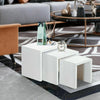 Modern Matte Nest of 3 Coffee Tables Modern Living Room Decor Sofa Side End Kits