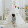 New 65" Large Canvas Kids Teepee Tent Indian Wigwam Child Play House Gift