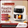 Large 8L Air Fryer Touch Screen Smart Healthy Cooker Oven Window Visible 2400W