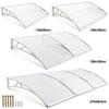 Door Canopy Awning Shelter Front Back Porch Outdoor Shade Patio Roof Rain Cover
