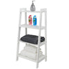 4 Tier Wooden Ladder Storage Shelf Bathroom Unit Bookcase Display Stand