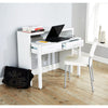 REGIS EXTENDING CONSOLE TABLE STUDY COMPUTER DESK 2 DRAWERS RETRACTABLE SHELF