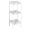 3 Tier Book Shelf Unit Bamboo Book case Bathroom Kitchen Storage Rack Display