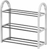 3 Tier SHOE RACK Stand Storage Organiser Compact SPACE SAVE Shelf