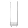 Mobile Clothes Coat Rail Garment Dress Hanging Rack Shelf Storage Display Stand
