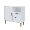Small Sideboard Cupboard Display Cabinet Storage with 2 Drawers & 1 Doors