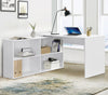 L-Shaped Computer Desk Corner W/ Shelves Workstation Home Office PC Study Table
