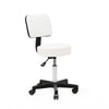 PU Leather Adjustable Backrest Stool Beauty Spa Salon Manicure Chair Black/White