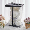 LED Foam Rose Rabbit Bunny Artificial Flower Doll Wedding Birthday Gift With Box