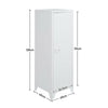 Living Room Cabinet Metal 1 Door Storage Cupboard Shelves Stand Filling Cabinet