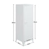 1 Door Metal Cabinet Storage Cupboard Shelves Filling Cabinet Hallway Freestand