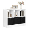 2 Tier 6Cubes Book Shelves Storage Shelf Bookcase Display Unit Organizer