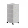 4 Tier Plastic Drawers Storage Unit Home Bathroom Chest Drawer Knitted Rattan