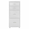 4-Drawer Metal Filing Cabinet Under Desk Office Storage Cupboard with Wheels