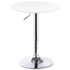 Round Bar Table Adjustable Height Rotating Tabletop Breakfast Dining Room Cafe