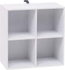 WOLTU Bookcase Book Shelf 4 Cube Storage Units Wood Storage Shelves for Bedroom