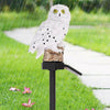 Owl Solar Powered Garden Light LED Outdoor Ornament Lawn Waterproof Novelty Lamp
