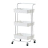 3 Tier Slim Kitchen Storage Trolley Cart Rack Tray Shelf Rolling Wheel W/ Handle
