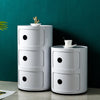 Bedside Table Drawers Cabinet Bedroom Furniture Storage Nightstand Space Saving