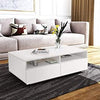 Modern Coffee Gloss Coffee Table NEW RGB LED Design Living Room