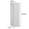 Office Metal Filing Cabinet Cupboard Drawer Unit on Castors Cabinet 10 Drawers