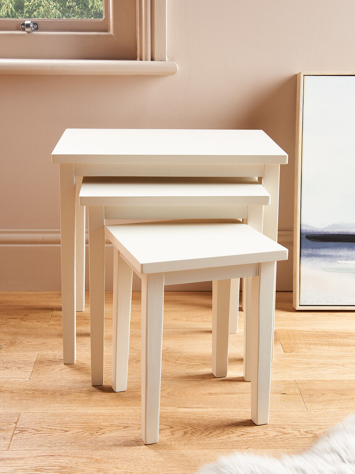 Small white online nest of tables