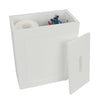 Grey/White Wooden Bathroom Storage Box Toilet Product Storage Tidy Box Unit New