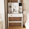 White Dressing Table Stool Set Makeup Vanity Unit LED Lighted Mirror w/Drawers