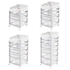 3/4/5/6 Rolling Drawers Storage Unit Jewellery School Study Table Top Under Desk