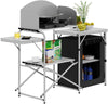 Camping Table Kitchen Unit Folding Storage Outdoor Cook Station W/ Bag