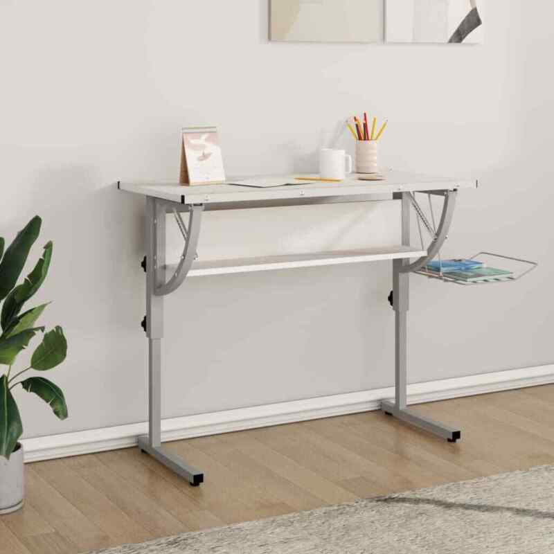 Craft Desk Sonoma Engineered Wood Plenty of storage space Adjustable desktop