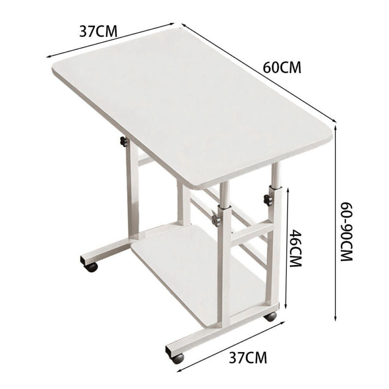 Adjustable Mobile Laptop Table Notebook Desk Sofa Bed Tray Computer StorageShelf
