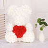 Rose Bear 25cm 40cm Foam Flower Teddy Christmas Valentine Birthday Gift + Box