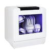 Table Top Mini Dishwasher 6-Program Freestanding 5L Dish Cleaner LED Dish Basket
