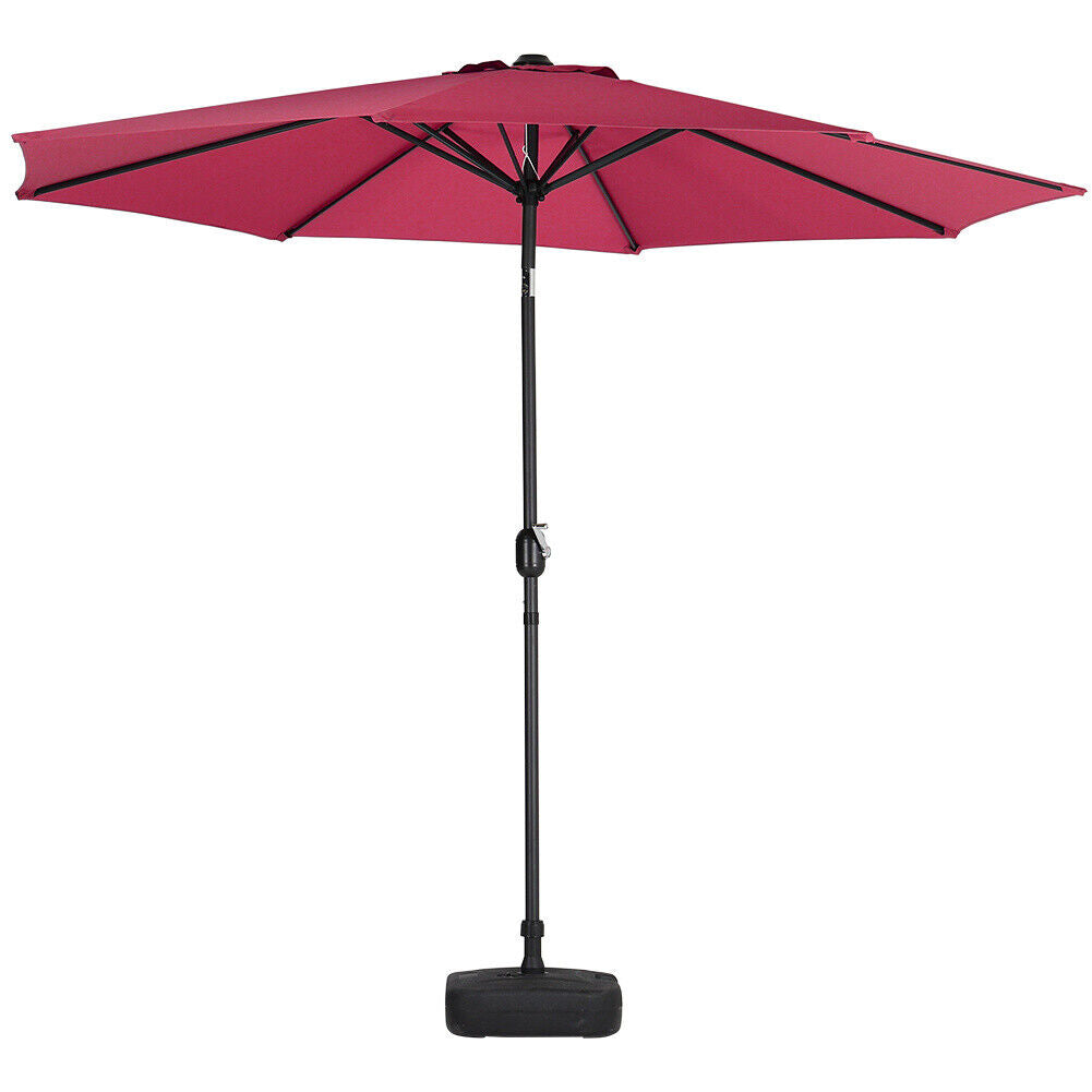 Large Garden Patio Parasol 300cm Tilting Umbrella Sun Shade with Crank Handle