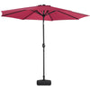 Large Garden Patio Parasol 300cm Tilting Umbrella Sun Shade with Crank Handle
