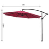 3M Banana Cantilever Umbrella Garden Parasol Sun Shade Patio Hanging Tilt Crank